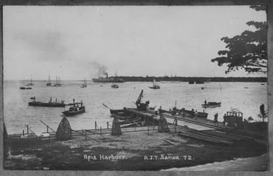 Apia Harbour. From the album: Skerman family album