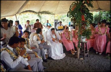 Wedding party, Rarotongan wedding