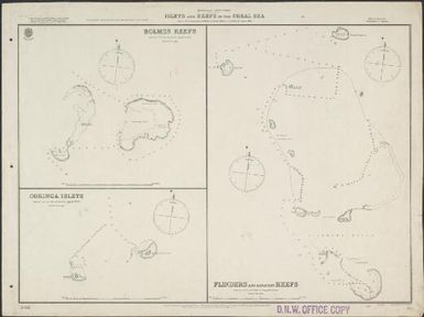 Australia - East coast : Islets and reefs in the Coral Sea / surveyed by Commander R.F. Hoskyn and the officers of H.M.S. Myrmidor, 1886 ; engraved by Davies & Company