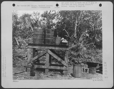 Garbage Rack On Saipan, Marianas Islands. (U.S. Air Force Number 64130AC)