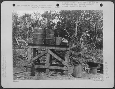 Garbage Rack On Saipan, Marianas Islands. (U.S. Air Force Number 64130AC)