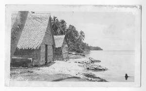 [Two Thatched Huts Along Shore, #2]