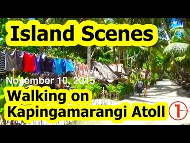 Walking on Kapingamarangi Atoll, Micronesia (1)