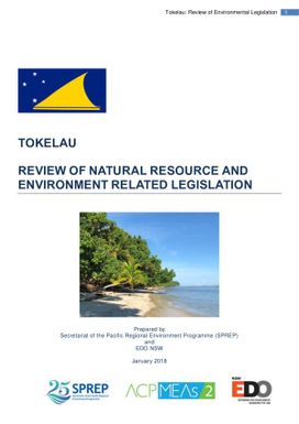 Review of natural resource and environment related legislation : Tokelau