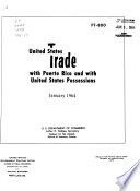 United States trade with Puerto Rico and with United States possessions