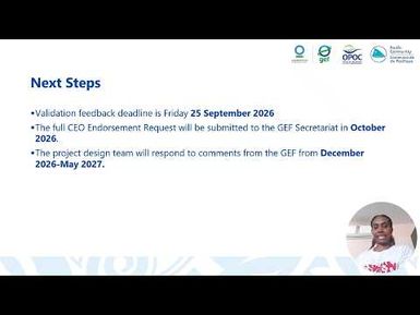 Validation Presentation: Next Steps and How to Provide Feedback