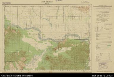 Papua New Guinea, Southern New Guinea, Waime, 1 Inch series, Sheet 461, 1944, 1:63 360