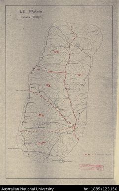 Vanuatu, Paama, Ile Paama, 1964, 1:20 000