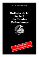 Bulletin de la Société des Études Océaniennes numéro 278
