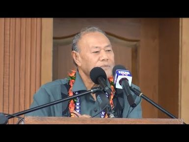 Hon. Laga'aia Ti'atuau Tufuga mō le Fuataga ‘o ‘Ie Sāmoa ma Siapo mō ‘Upolu