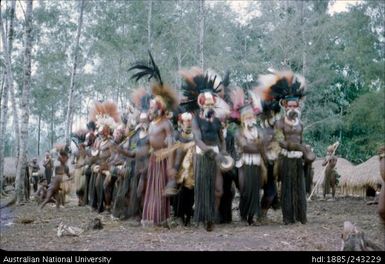 Dancers in ceremonial dress