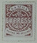 Stamp: Samoan Two Shillings