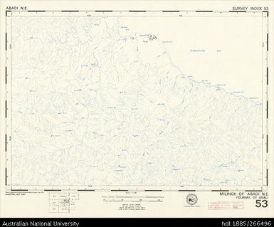 Papua New Guinea, Abadi NE, Survey Index 53, 1:50 000, 1974