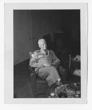 [Admiral Chester W. Nimitz in Armchair]