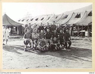 RABAUL, NEW BRITAIN. 1945-10-17. NON COMMISSIONED OFFICERS AND WARRANT OFFICERS OF 105 CASUALTY CLEARING STATION