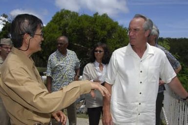 [Assignment: 48-DPA-SOI_K_Saipan_6-5-07] Pacific Islands Tour: Visit of Secretary Dirk Kempthorne [and aides] to Saipan Island, of the Commonwealth of the Northern Mariana Islands [48-DPA-SOI_K_Saipan_6-5-07__DI10638.JPG]