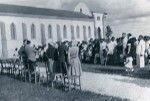 Guard of honour for the visit of the Director of the PEMS, Rev. Bonzon