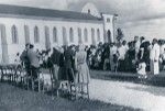 Guard of honour for the visit of the Director of the PEMS, Rev. Bonzon