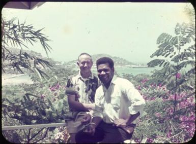 Albert Speer and Benny Heia of Kerema, Port Moresby, Papua New Guinea, ca. 1951 / Albert Speer