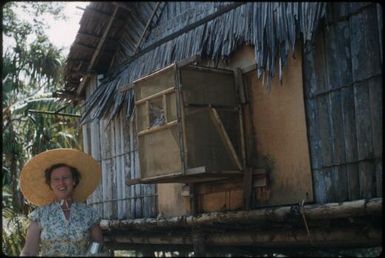 Mosquito traps on houses (4) : Bwalalea village, D'Entrecasteaux Islands, Papua New Guinea, 1956-1958 / Terence and Margaret Spencer