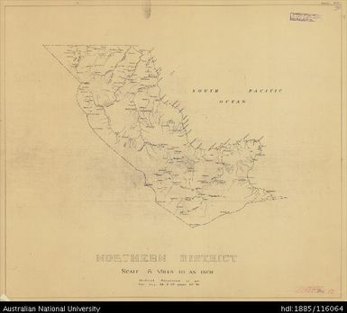 Papua New Guinea, Northern District, 1955, 1:506 880