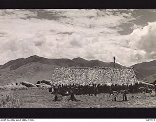 NADZAB AIRSTRIP, NEW GUINEA. 1943-09-19. CONTROL POINT AT NO. 2 AIRSTRIP