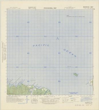 New Britain, provisional map (Massava Bay , preliminary)