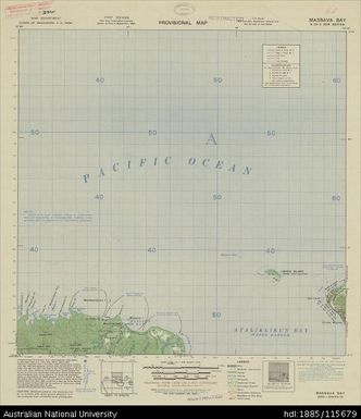 Papua New Guinea, New Britain, Massava Bay, Provisional map, Sheet B56/2, 1944, 1:63 360