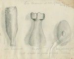 Drawing of old Tahitian tools