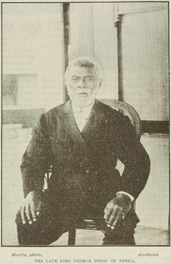 The late King George Tobou of Tonga