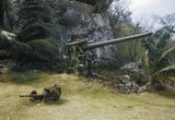 Northern Mariana Islands, abandoned weapons at former Japanese command post on Saipan Island