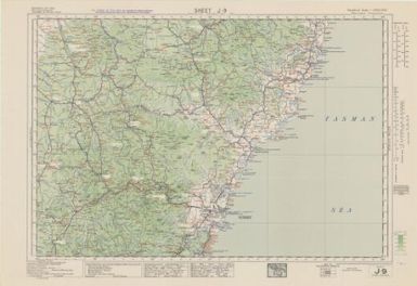 Australian aeronautical map (Sheet J9)