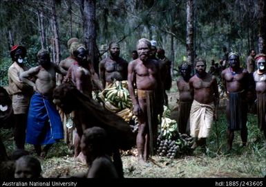 Group with fruit harvest