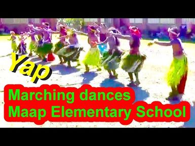 Marching dances, Maap Elementary School, Yap, Micronesia