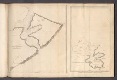 Plan of Noncowrey Harbour between Three of the Nicobar Islands by Capt Robert Lindsay 1758 (with) Plan of Noncowrey Harbour by John Ritchie