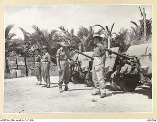 MISSION POINT, NEW GUINEA. 1945-10-24. A NEW UNIT, 67 INFANTRY BATTALION, WAS FORMED FROM VOLUNTEERS IN THE WEWAK AREA TO BECOME PART OF THE BRITISH COMMONWEALTH OCCUPATION FORCE (BCOF). INCLUDED ..