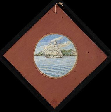 Fairclough, Richard Bentley, fl 1921-1933 :H.M.S Bounty off Pitcairn. [ca. 1930]