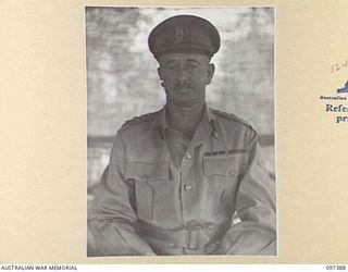 LAE, NEW GUINEA. 1945-10-04. BRIGADIER E.L. SHEEHAN, BRIGADIER, GENERAL STAFF HEADQUARTERS FIRST ARMY