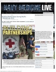 Building Partnerships During Pacific Partnership 2013