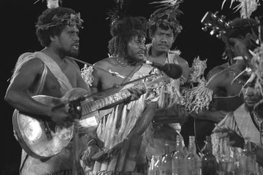 Male performers from Vanuatu. Pacific Arts Festival, Townsville, Australia