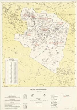 Eastern Highlands Province / produced by the National Mapping Bureau under the direction of the Electoral Commission