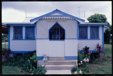 "Hurricane style" wooden house built in 1954 at Nukunuku on Tongatapu