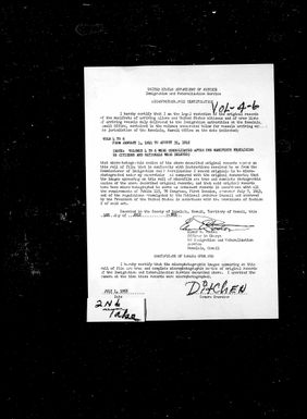 Volumes 4-6 January 1, 1941 - August 31, 1942