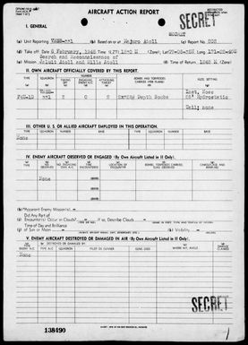 VMSB-331 - ACA Reps Nos 202 & 204-205 - Air opers against the Marshall Islands, 2/8-14/45