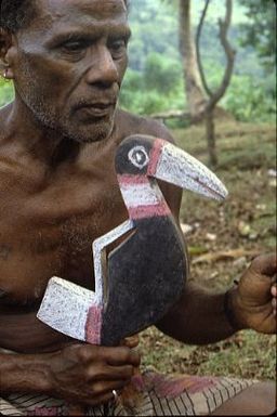 Ben Burt Malaita PhotosBen Nongwae with hornbill dance baton