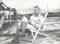 Ninth General Hospital. World War II. Sidney Weintraub, MD at Goodenough Island.