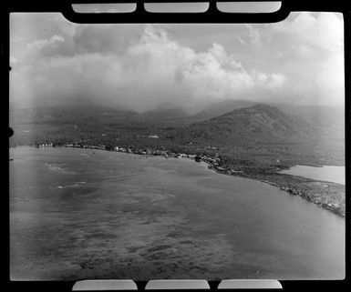 Apia, Upolu, Samoa, showing the village and bay