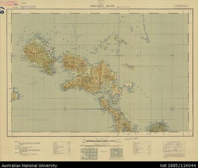 Papua New Guinea, Southern New Guinea, Fergusson Island, 4 Mile Strategic series, Sheet 1578, 1944, 1:253 440