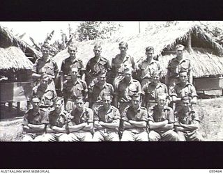 RABAUL, NEW BRITAIN, 1945-12-17. AUSTRALIAN ARMY EDUCATION SERVICE PERSONNEL OF 22ND INFANTRY BATTALION