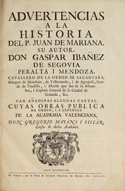 Advertencias a la historia del p. Juan de Mariana